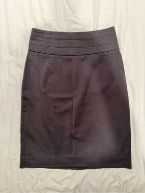 H&M Dark Gray High-Waist Pencil Skirt